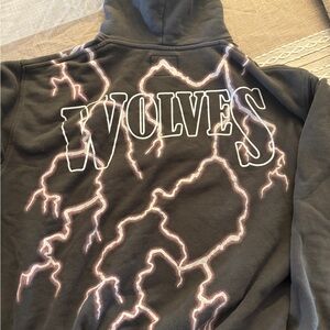 Wolves Graphic Hoodie - Black